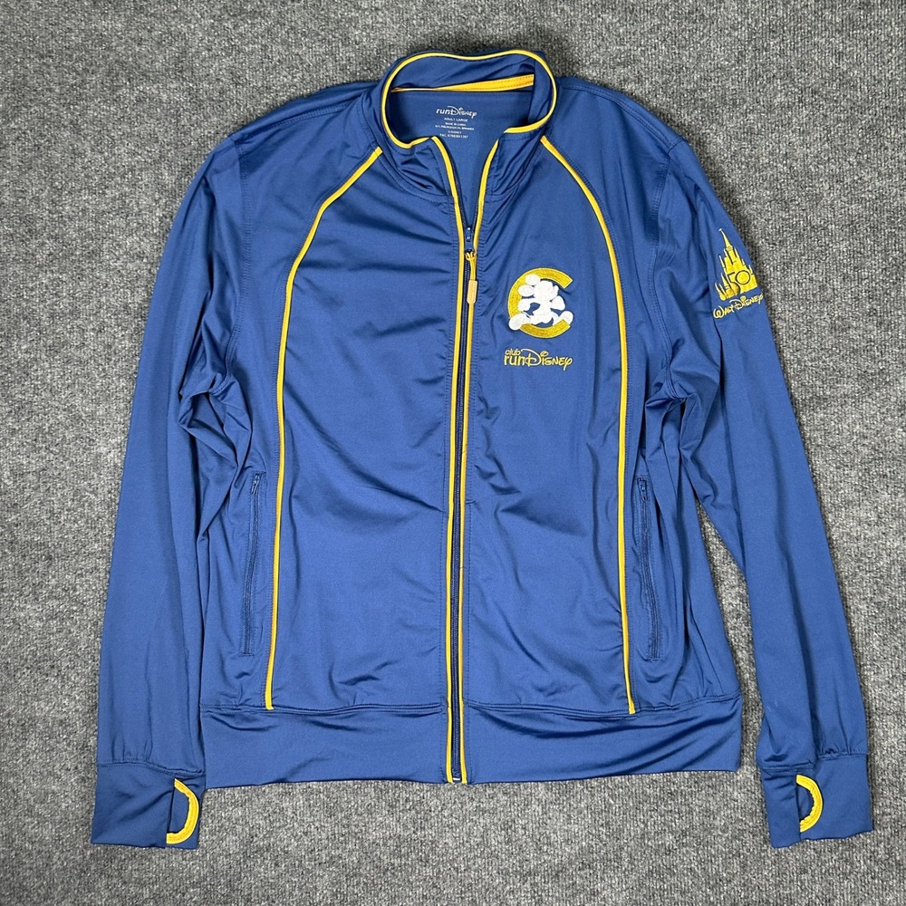 runDisney Club Disney Charter Member Jacket Blue Yellow Unisex Size L WDW 50th